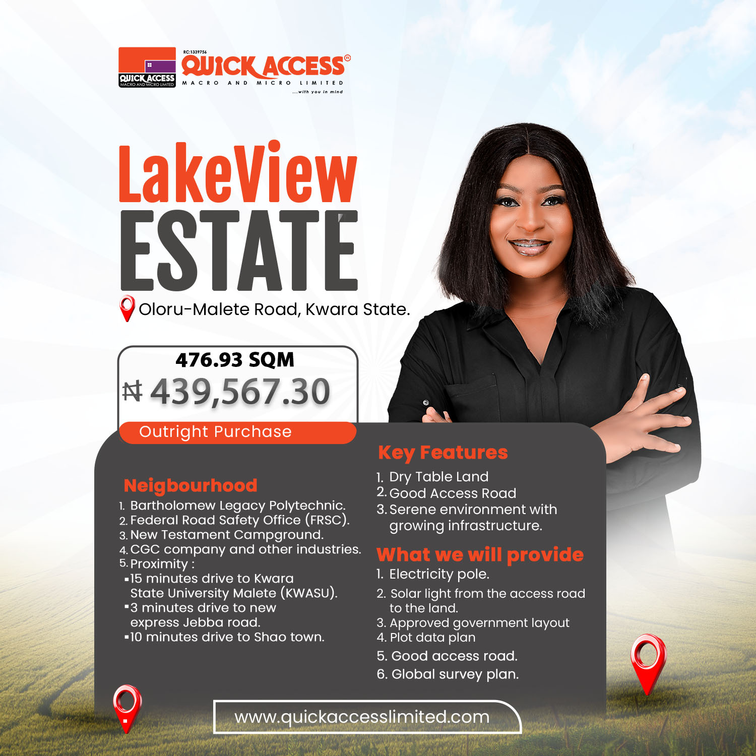 LakeView Estate PLOT 86  (OUTRIGHT) - 477 SQM